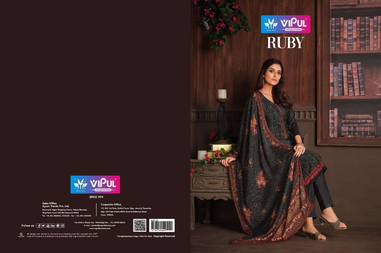 VIPUL RUBY DESIGNER CHINON SUIT 