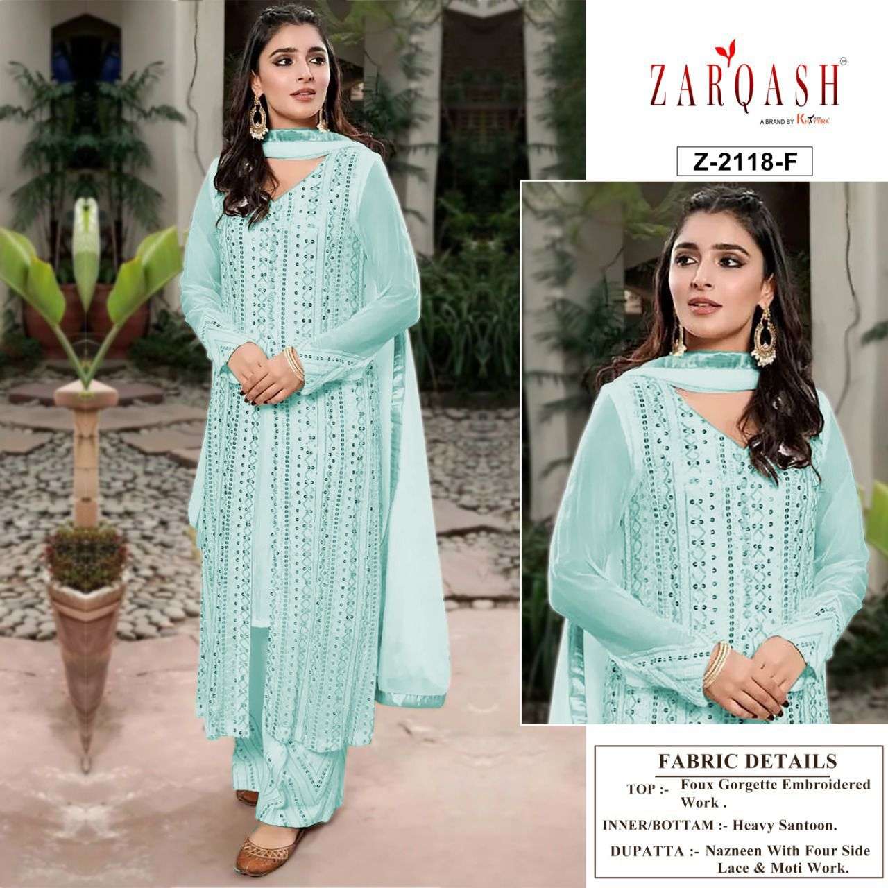 ZARQASH SANA SAFINAZ VOL-4 DESIGNER FAUX GEORGETTE SUIT 