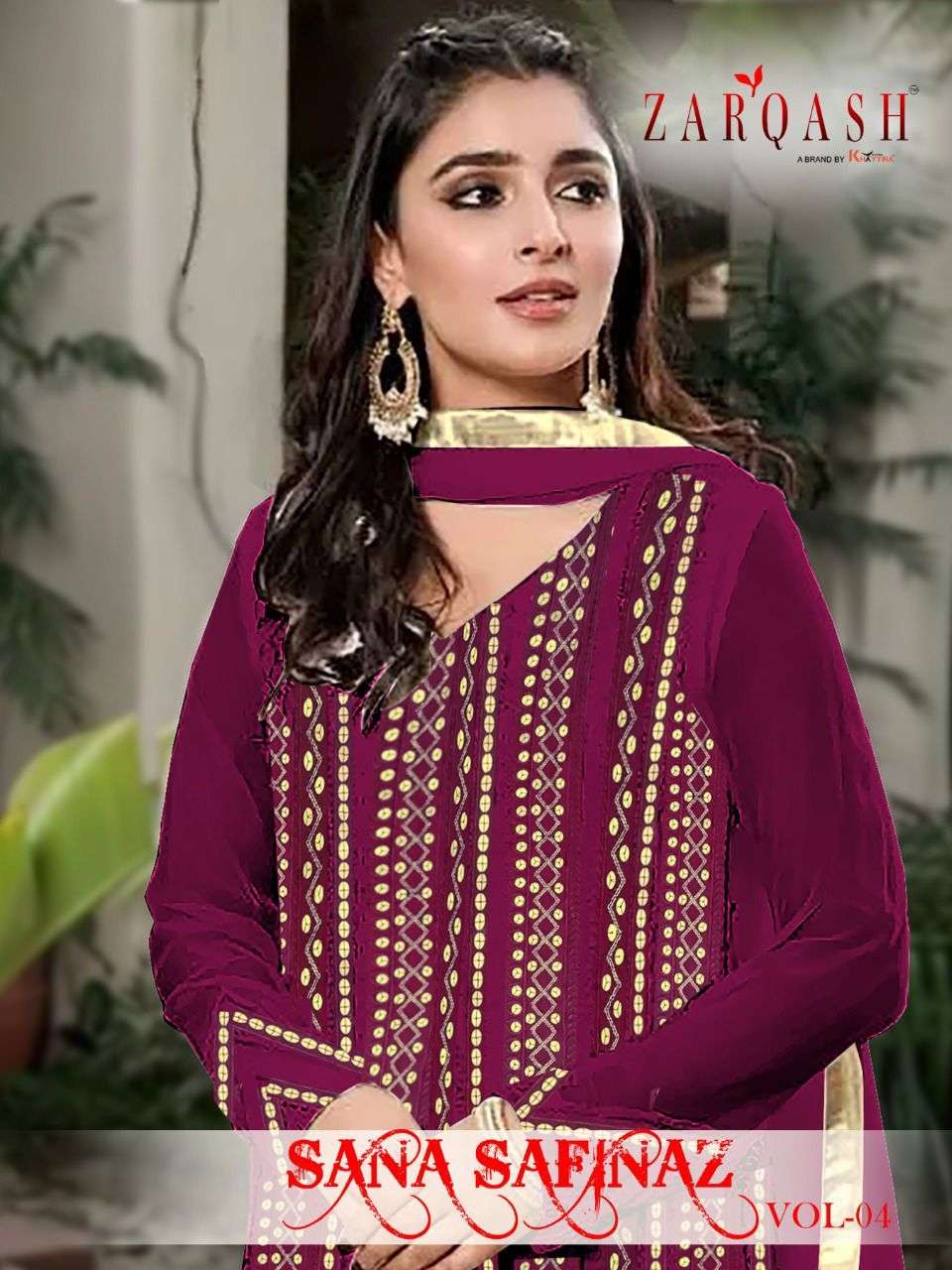 ZARQASH SANA SAFINAZ VOL 4 Z-2118 DESIGNER FAUX GEORGETTE SUIT 