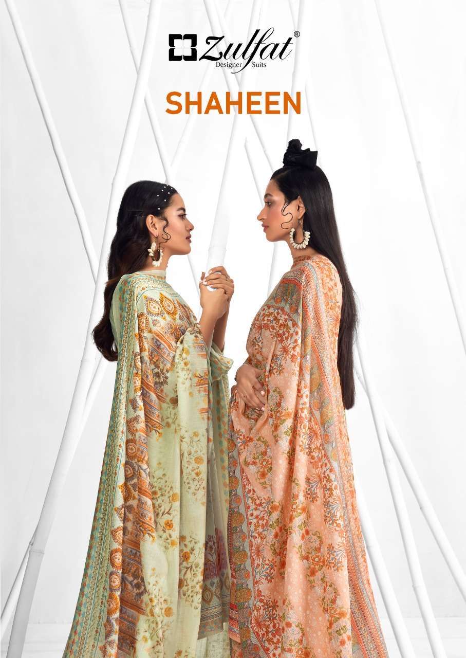 Zulfat shaheen series 420001-420010 pure cotton suit