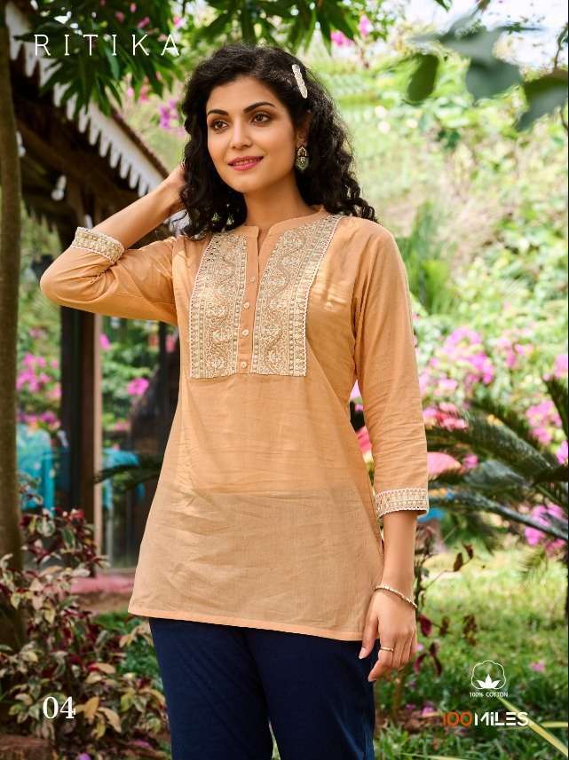 100 miles ritika series 01-04 pure cotton tops 