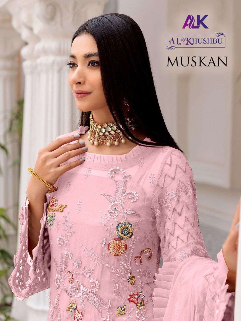 al khushbu muskan vol 1 series 2047-2050 faux georgette suit 