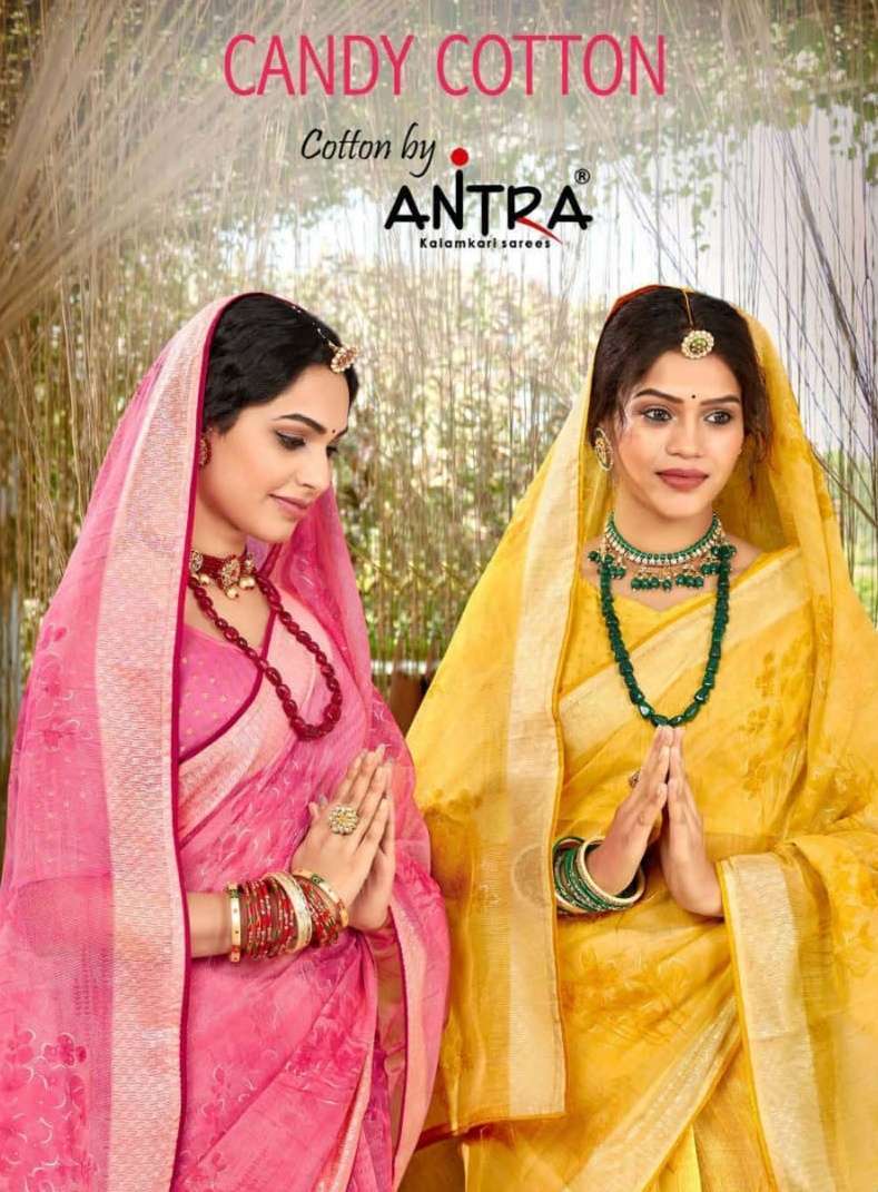 antra candy cotton vol 1 rajjo net saree