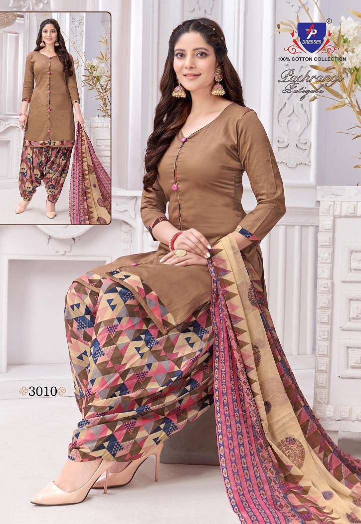 AP Pachrangi Patiyala Vol-3 series 3001-3010 pure cotton suit
