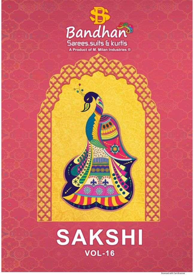 Bandhan Sakshi Vol-16 series 16001-16015 pure cotton suit 