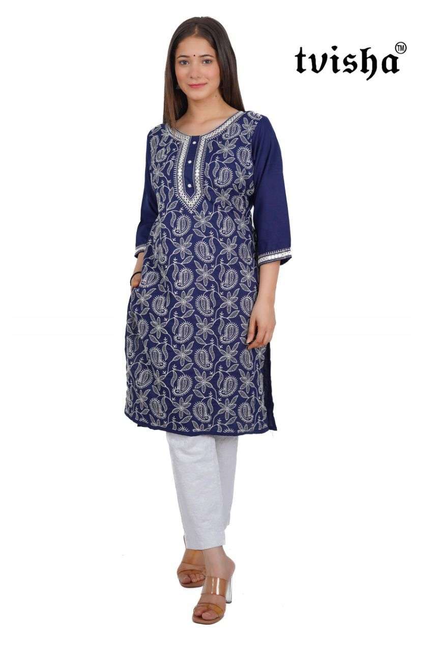 BLUE HILLS NOOR 2.0 DESIGNER COTTON FLEX KURTI 