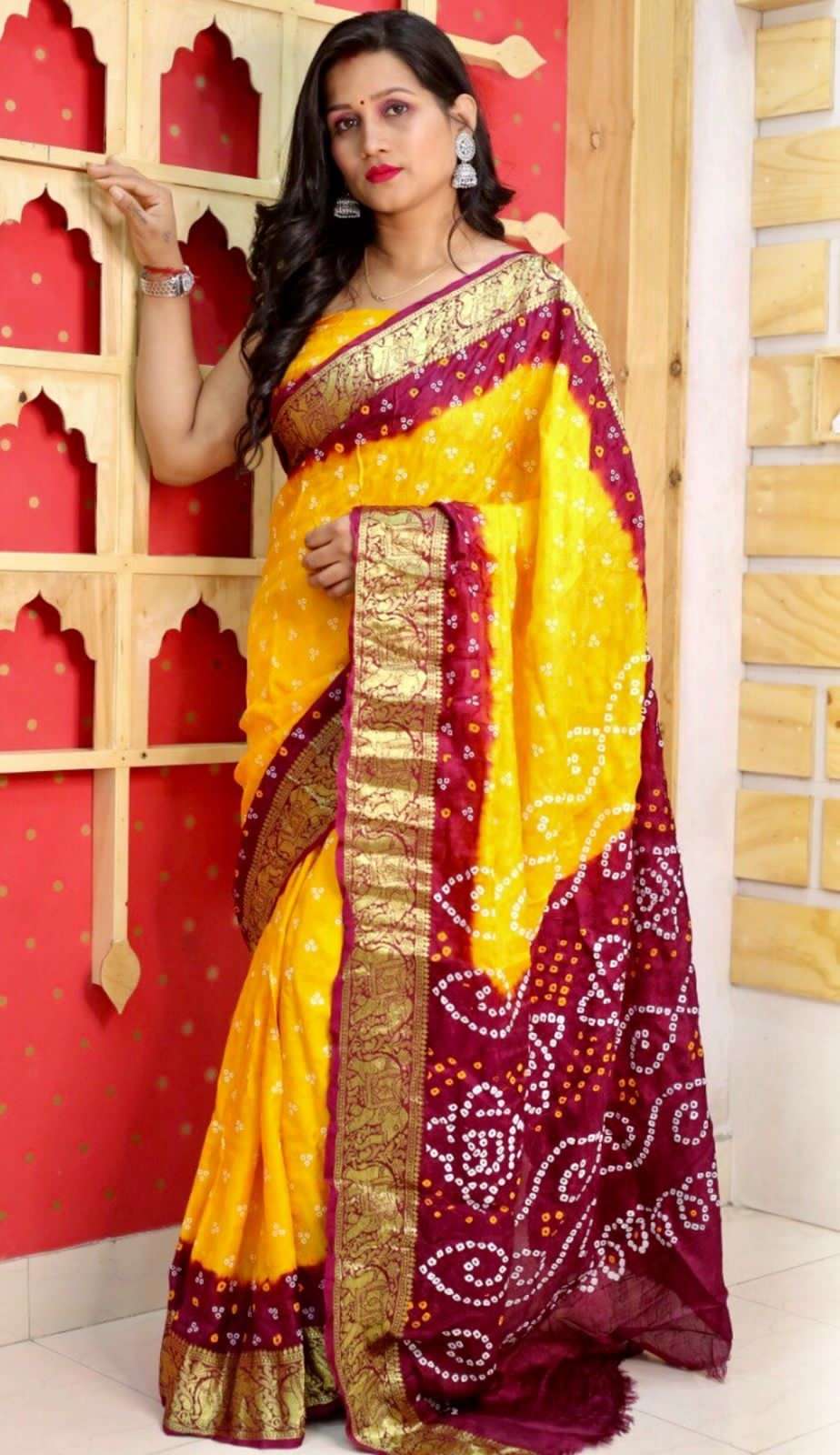 BT-14 BANDHANI ART SILK UNIQUE SAREE COLLECTION 