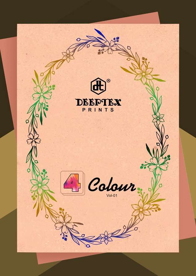 Deeptex 4 Colour Vol-1 series 1001-1010 pure cotton suit 
