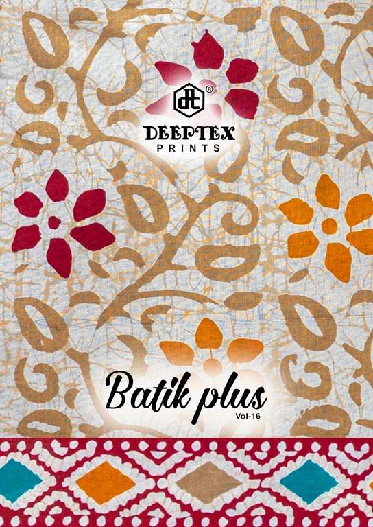 Deeptex Batik Plus Vol-16 series 1601-1610 pure cotton suit 