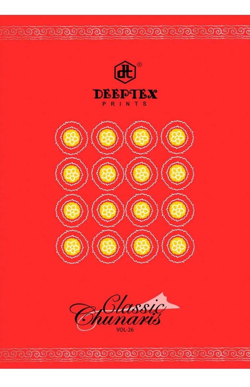 Deeptex Classic Chunari vol-26 series 2001-2016 pure cotton suit 
