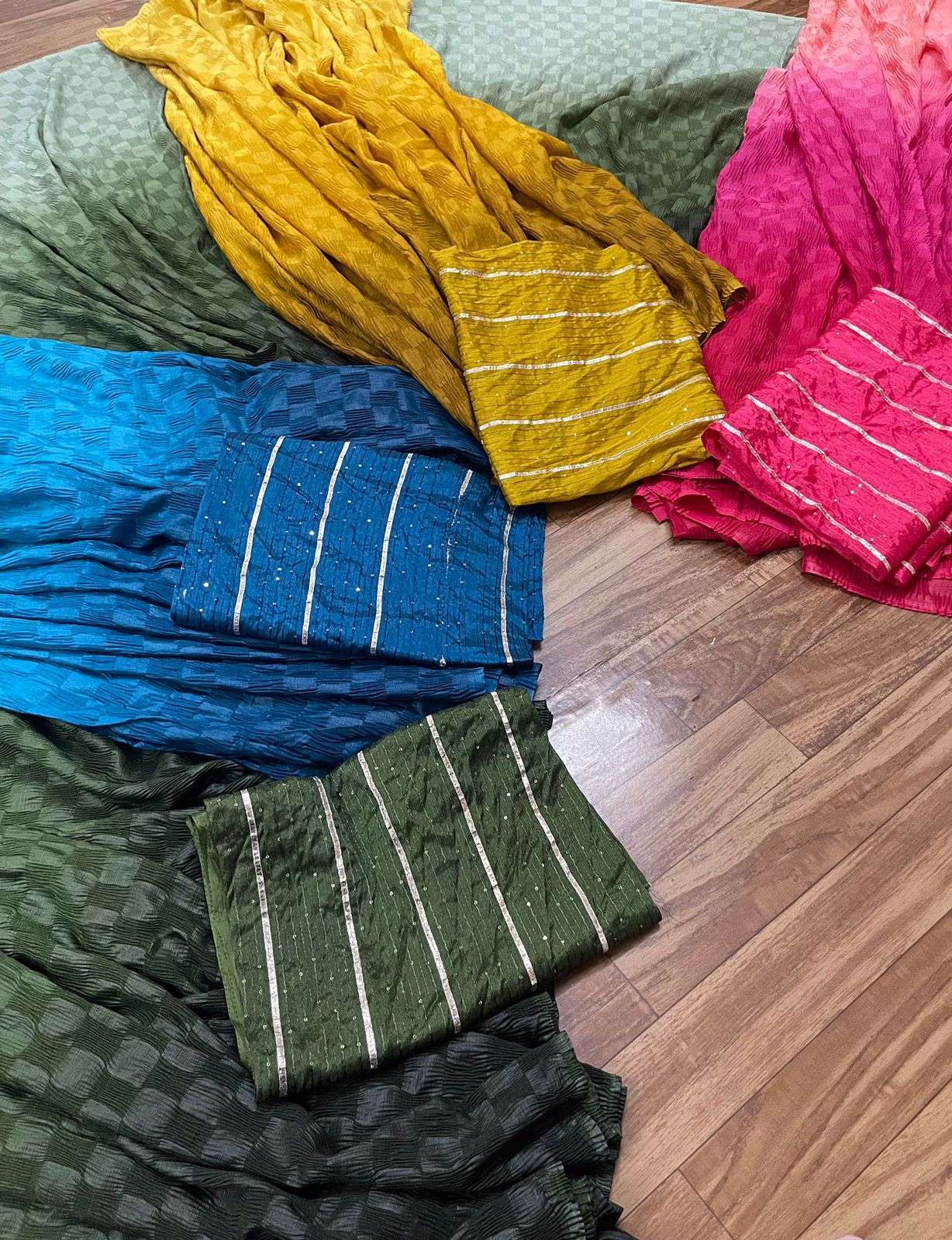 Divya fashion kgf chinon padding export quality saree