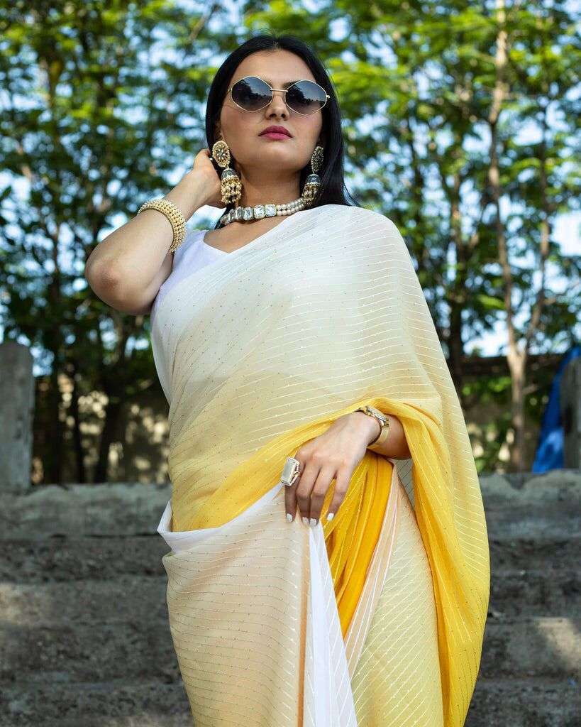 Divya kranti stylish sequence work sarees