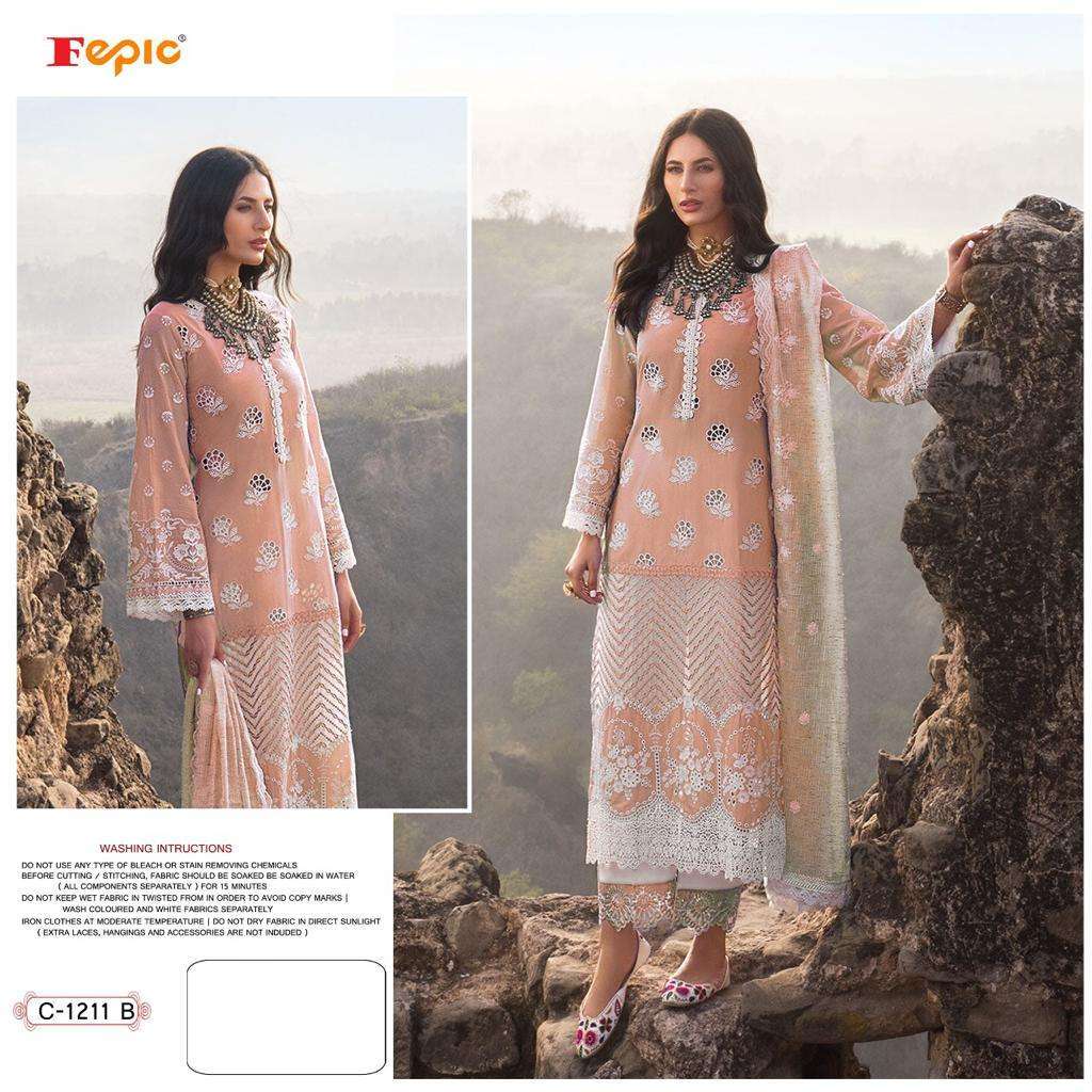 fepic rosemeen C-1211 pure cotton embroidered suit 