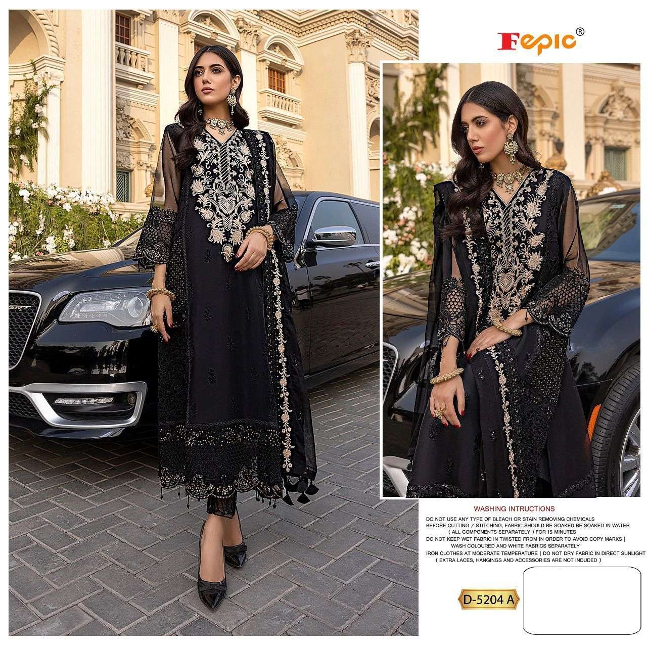 FEPIC ROSEMEEN D-5024 DESIGNER GEORGETTE SUIT 