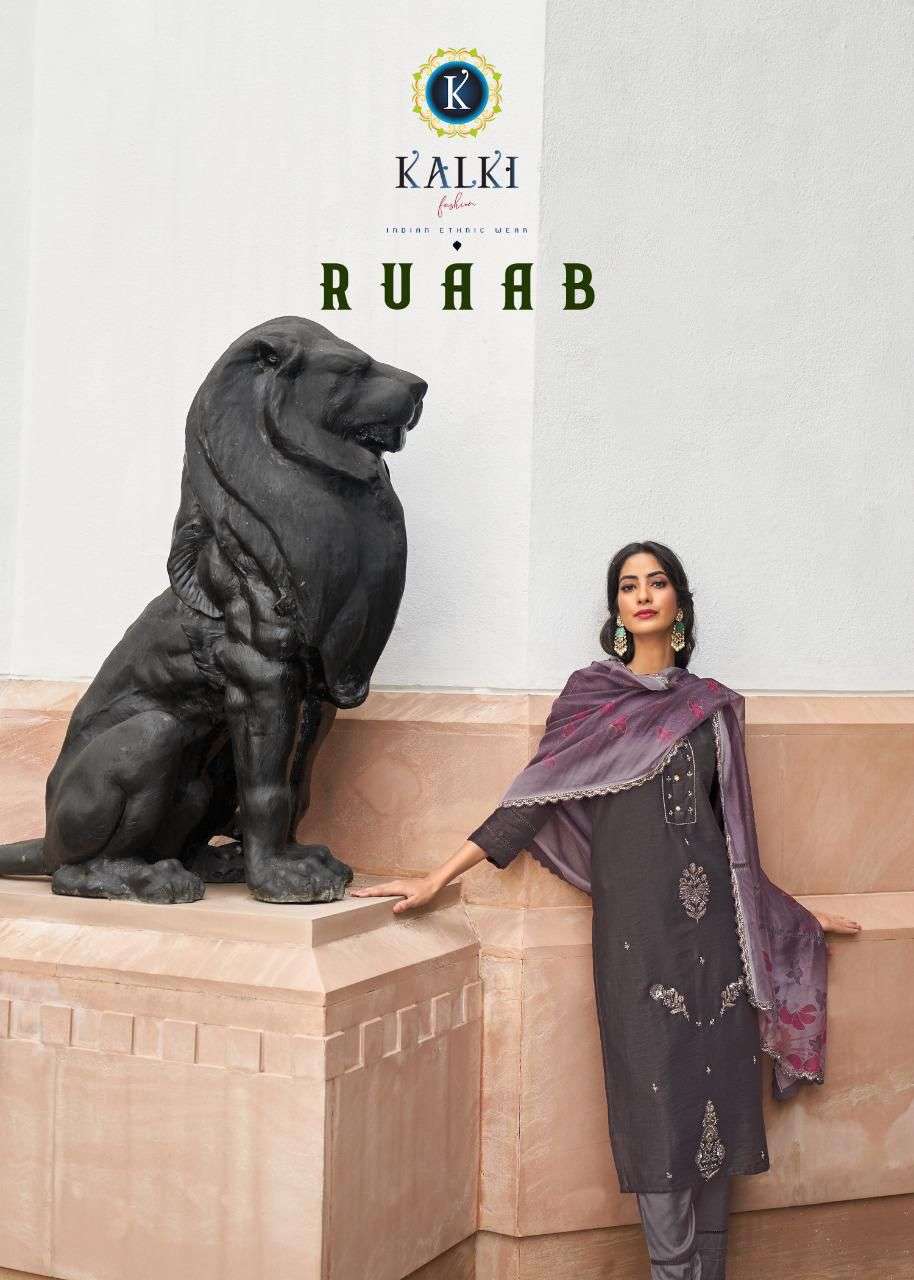 kalki ruaab series 84001-84006 pure viscose readymade suit 