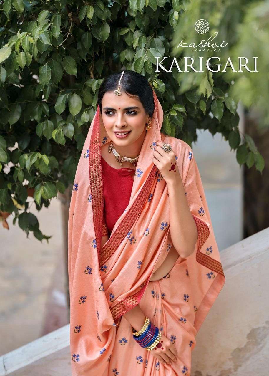 KASHVI KARIGARI DESIGNER VICHITRA JARI SAREE 