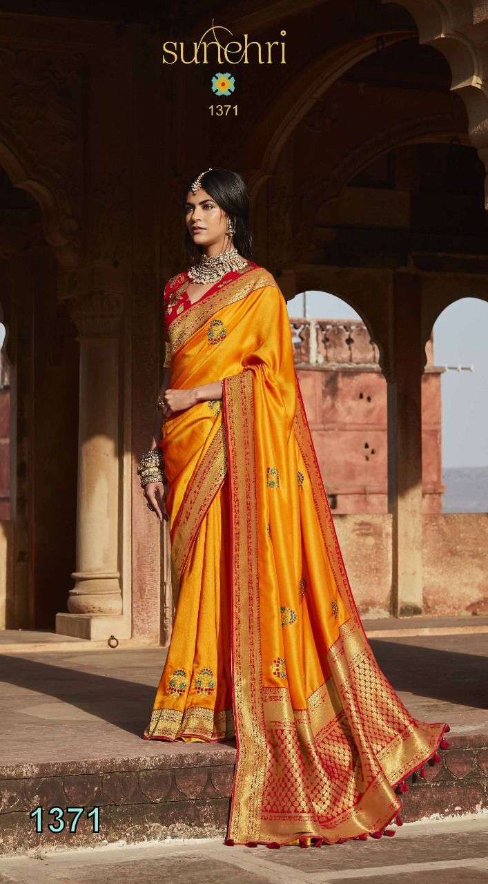 KIMORA SUNEHRI-15 DESIGNER PURE SILK PAITHANI  SAREE s 