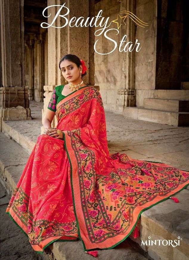 mintorsi beauty star series 26401-26410 silk brasso saree