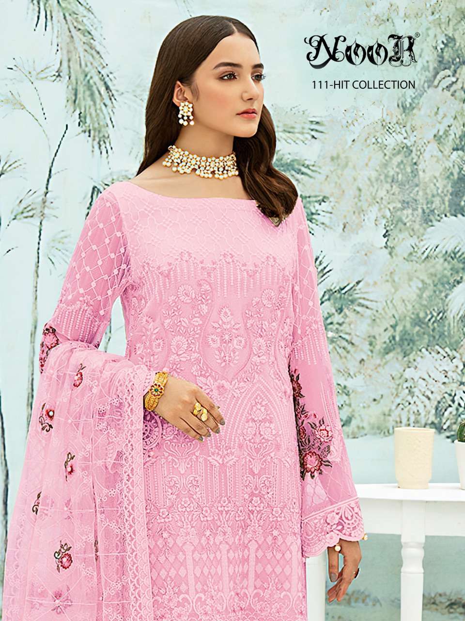 Noor 111 Hit Collection Georgette Heavy Embroidery suit