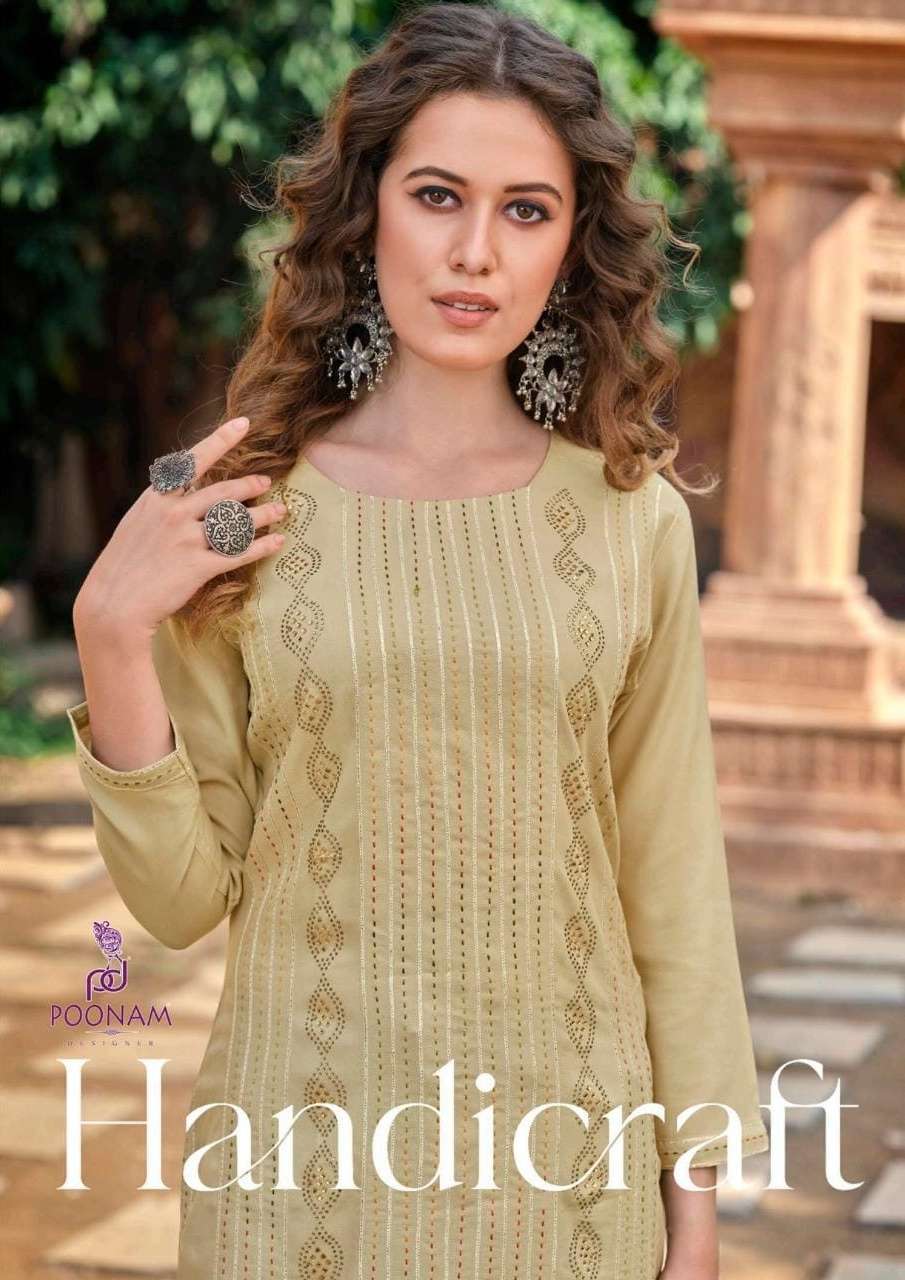 poonam handicraft series 10001-10012 17 kg pure rayon kurti 