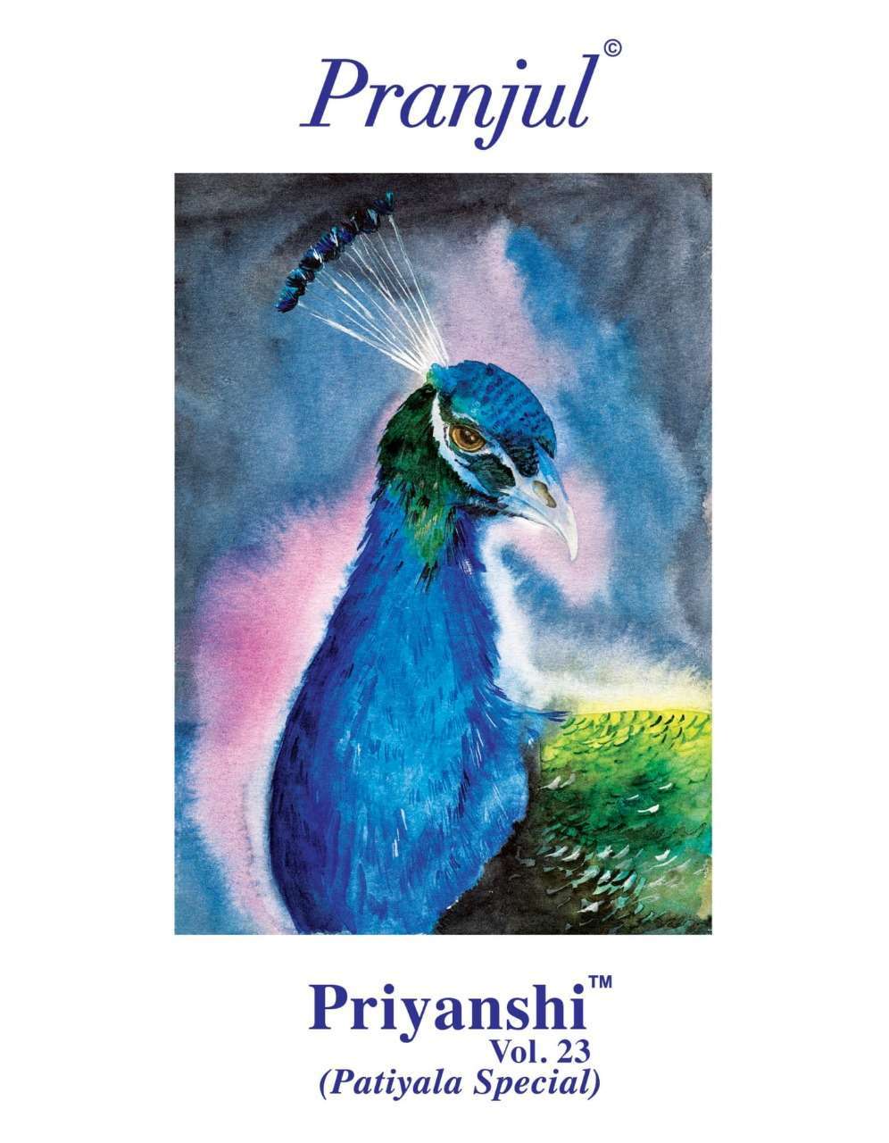 Pranjul priyanka vol 23 series 2301-2336 pure cotton suit