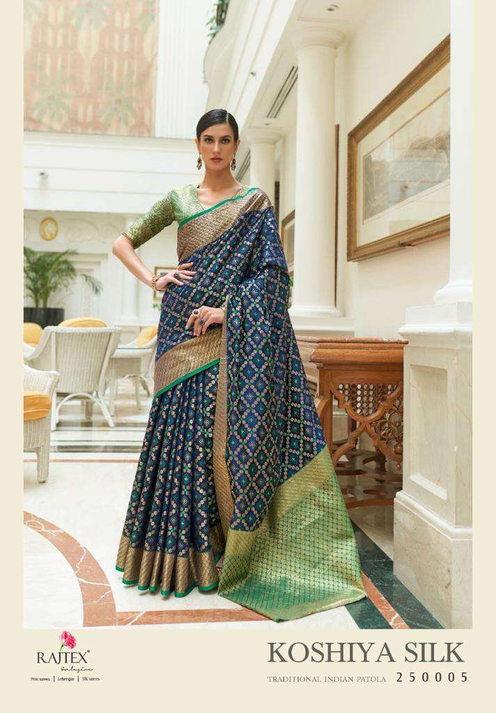 rajtex koshiya silk series 25001-25006 Handloom Patola Weaving saree