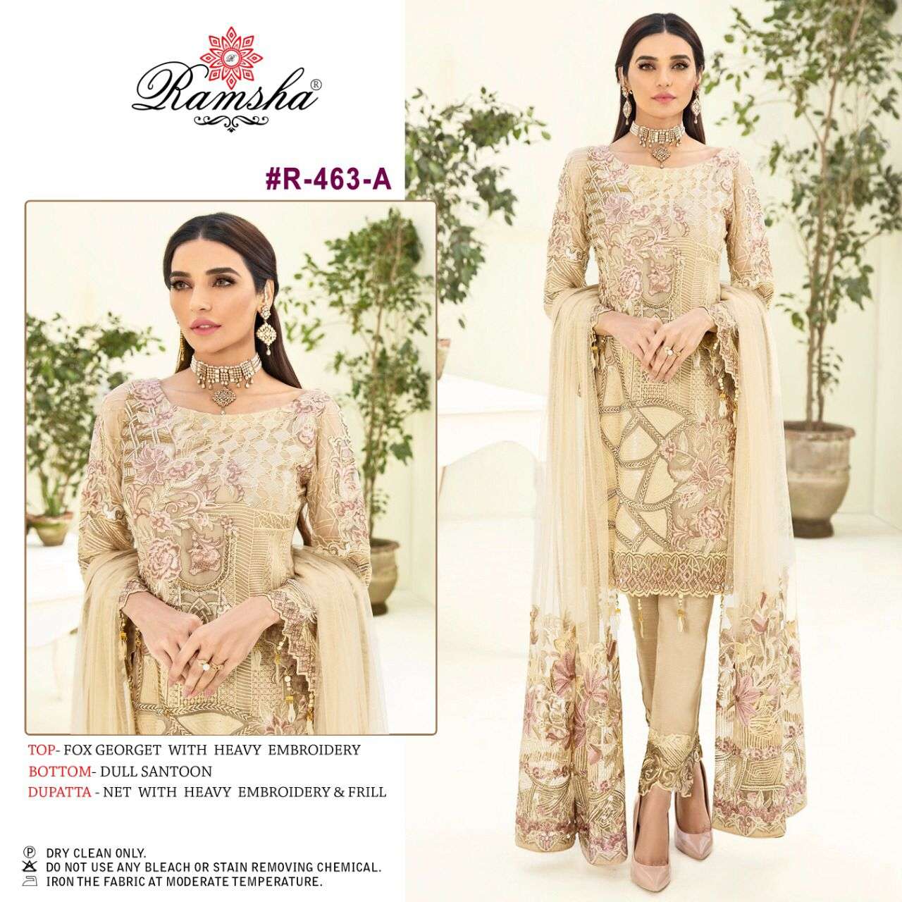 RAMSHA R-463 NX DESIGNER GEORGETTE SUIT 