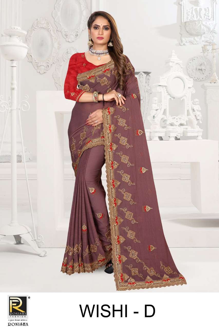 ranjna saree wishi zomato embroidery saree