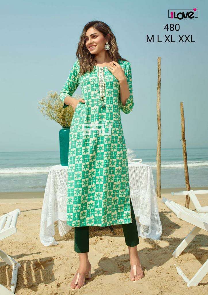 s4u 480 design combo set of casual wear kurti