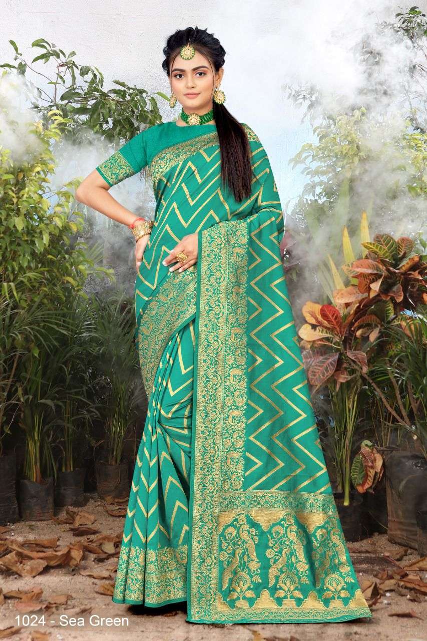 santraj texo fab 1024 design silk saris