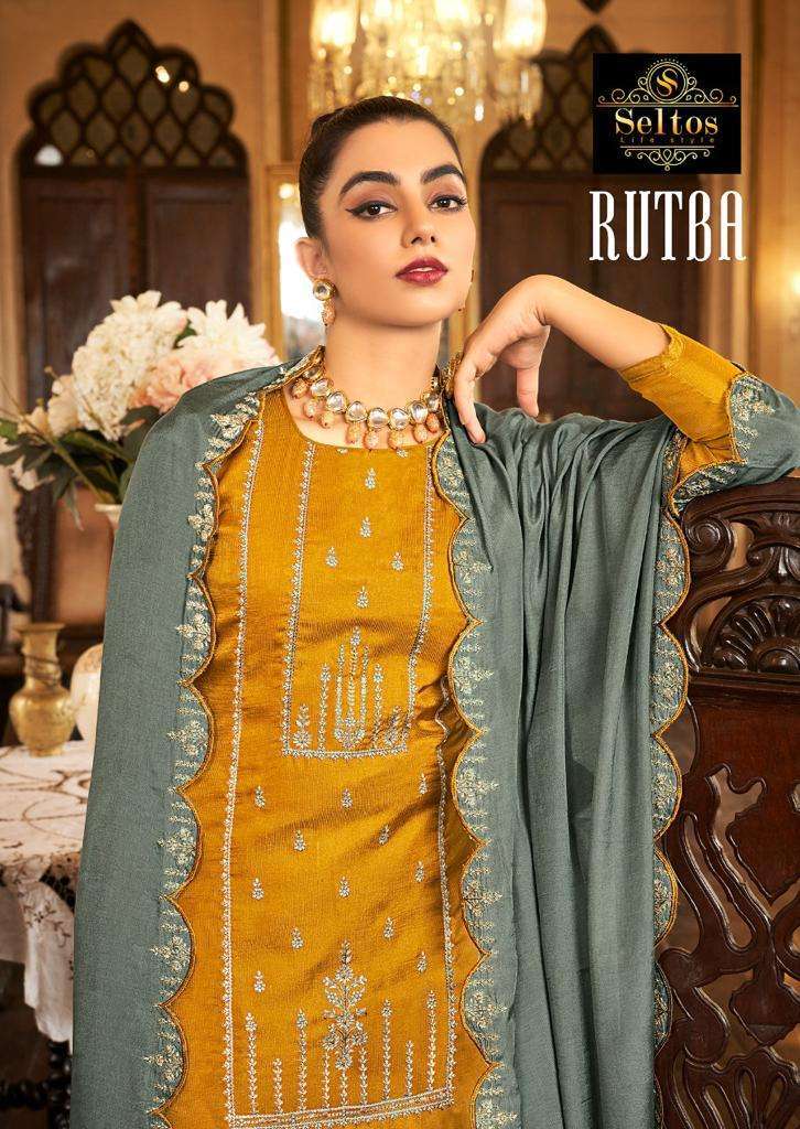 seltos rutba series 72001-72008 pure cotton silk suit 