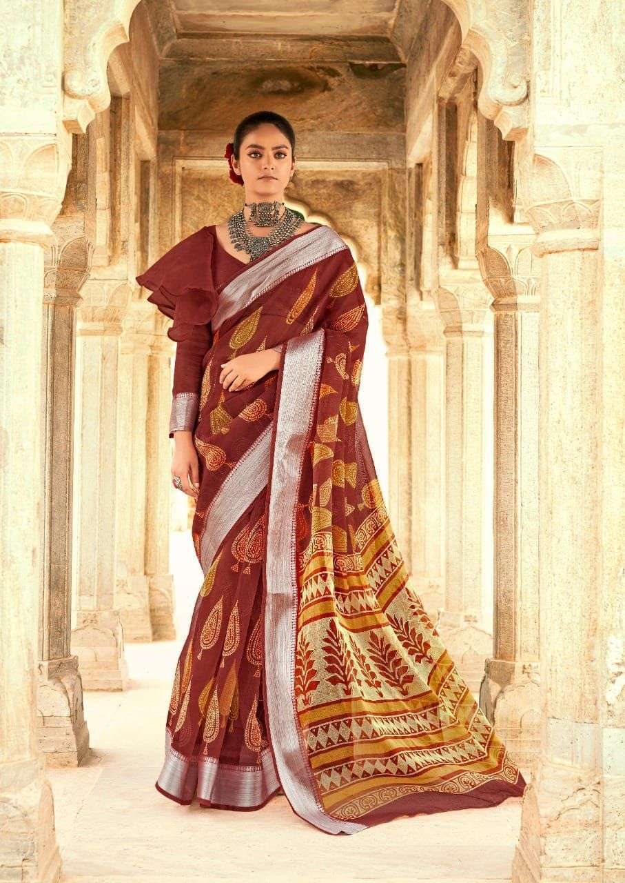 SR BRAND PRANIKA DESIGNER WARM SILK SAREE 