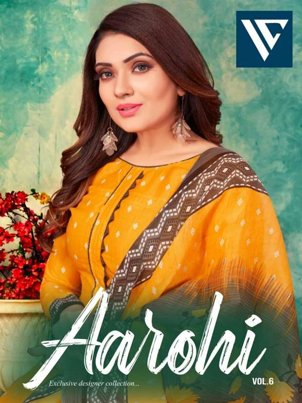 SSS Aarohi Vol-6 series 6001-6012 indo cotton printed suit 