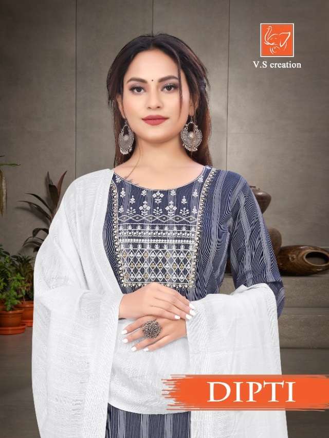 Vishi Dipti series 5001-5005 heavy cotton readymade suit