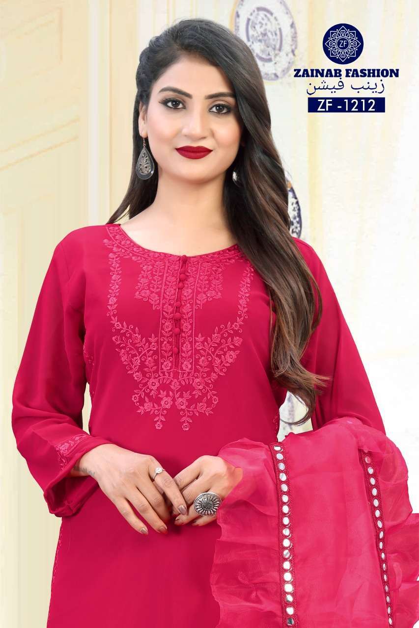 zainab fashion 1212 Faux georgette readymade suit 