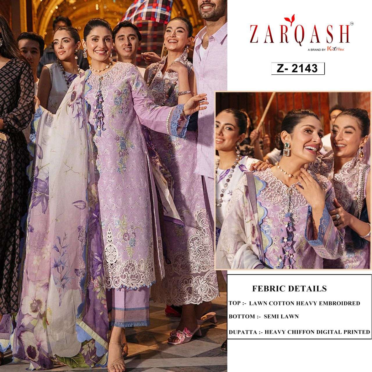 Zarqash Mushq Festival series 2141-2146 heavy cotton suit 