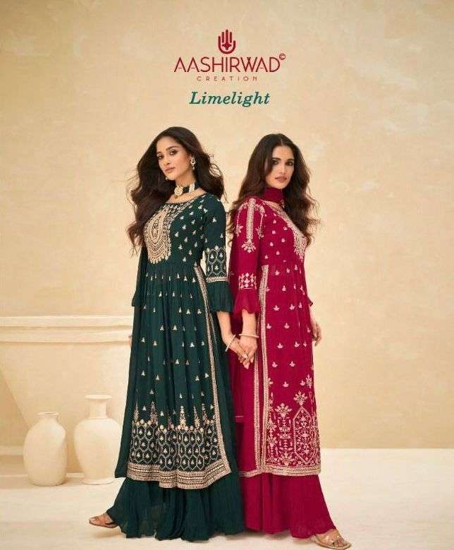 aashirwad limelight series 9204-9208 real georgette suit