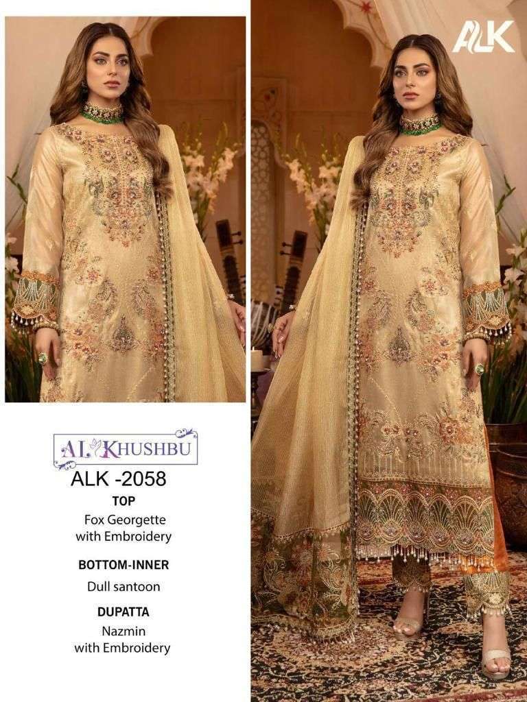 al khushbu alk 2058 georgette with heavy embroidery suit 