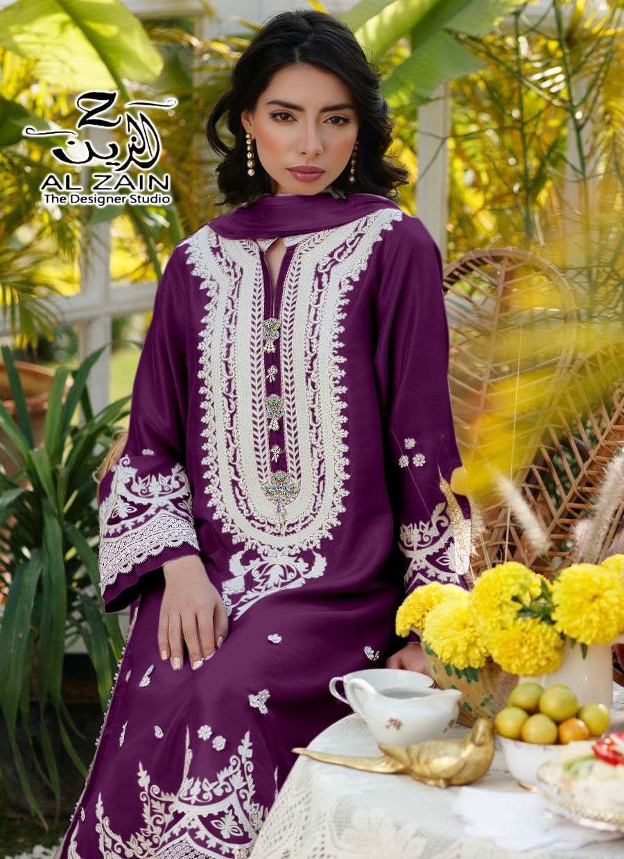 al zain series 272702 faux georgette readymade suit 