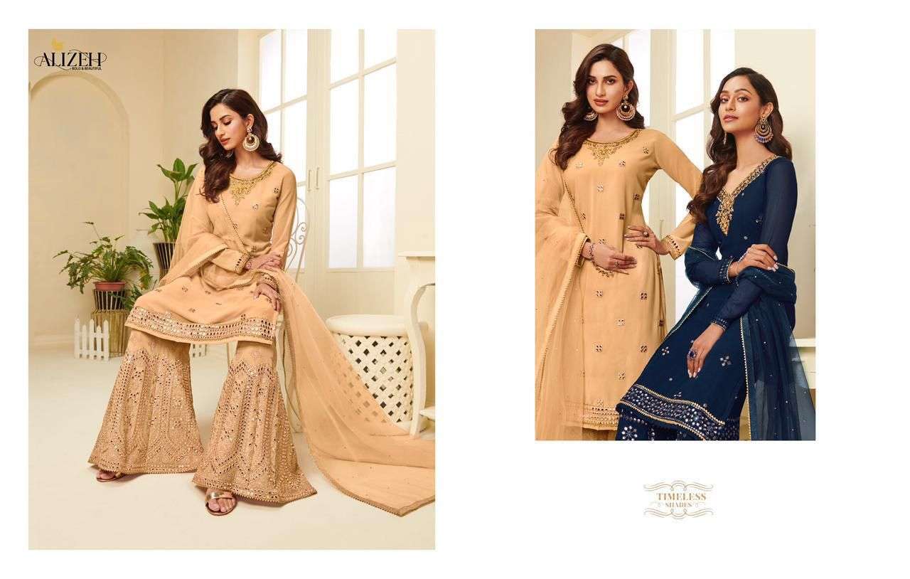 ALIZEH ZAIDA VOL 4 DESIGNER GEORGETTE SUIT 