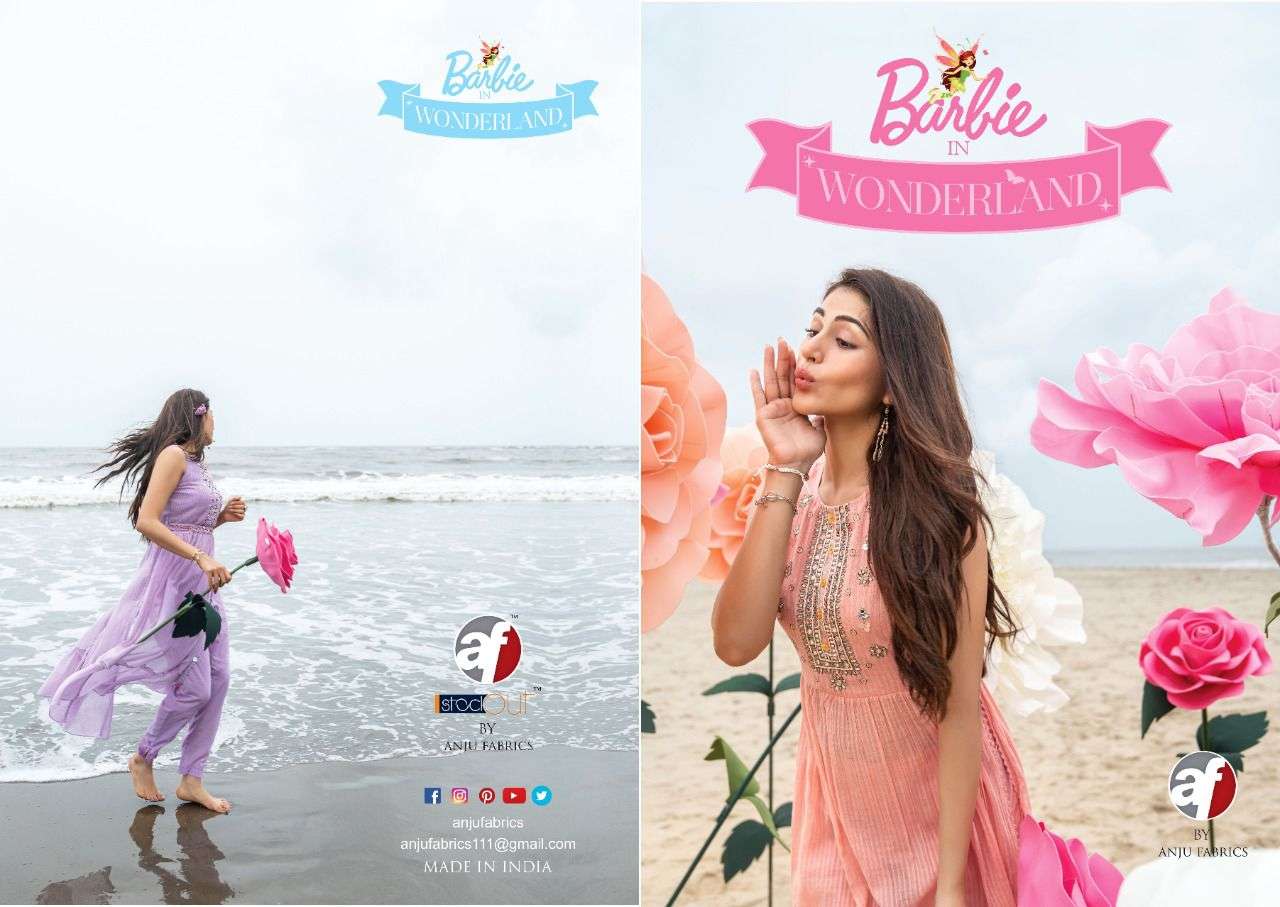 anju fab barbie series 2371-2376 mul cotton kurti 
