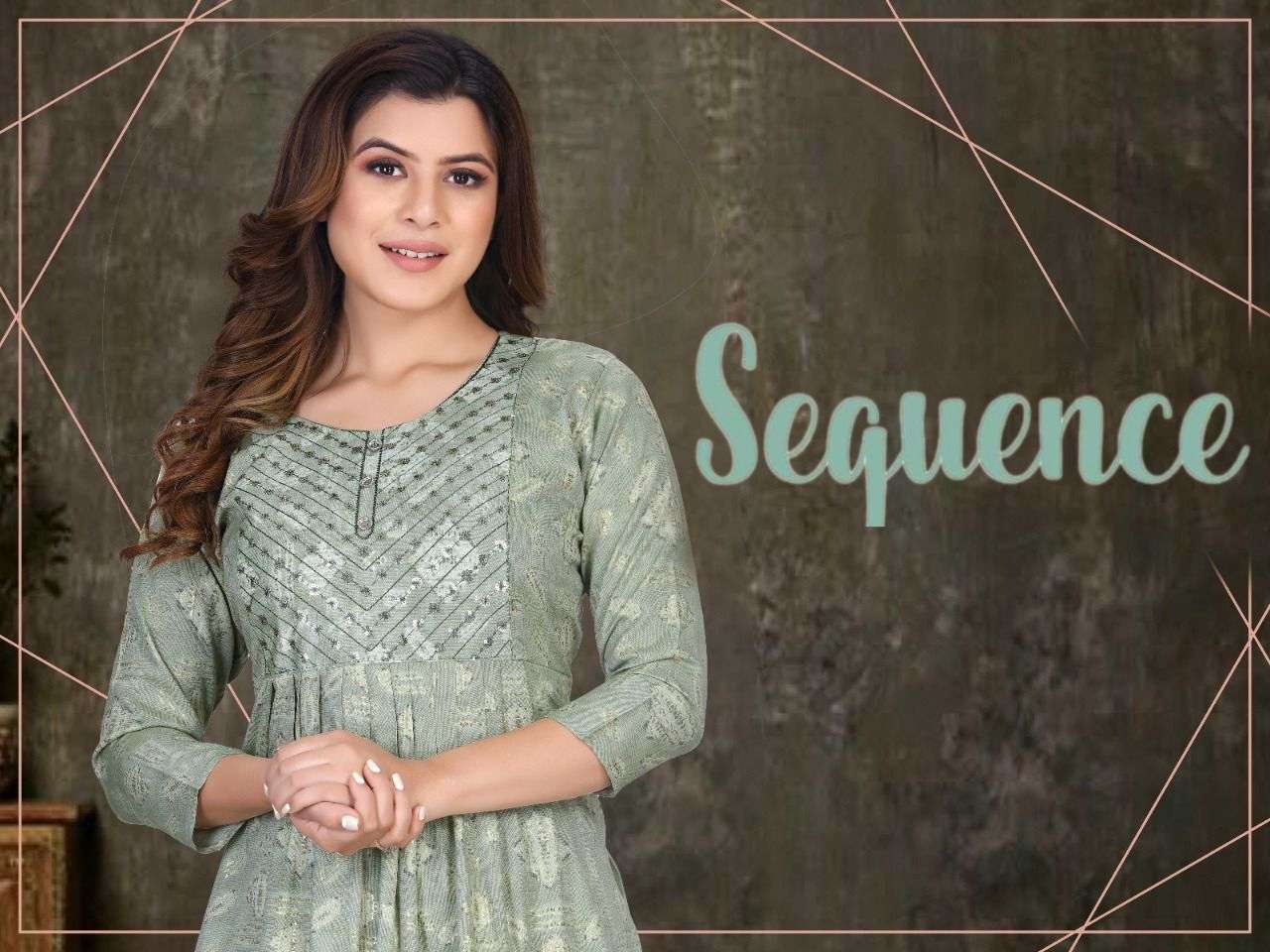 beauty queen sequence vol 1 series 101-108 14 kg rayon kurti 