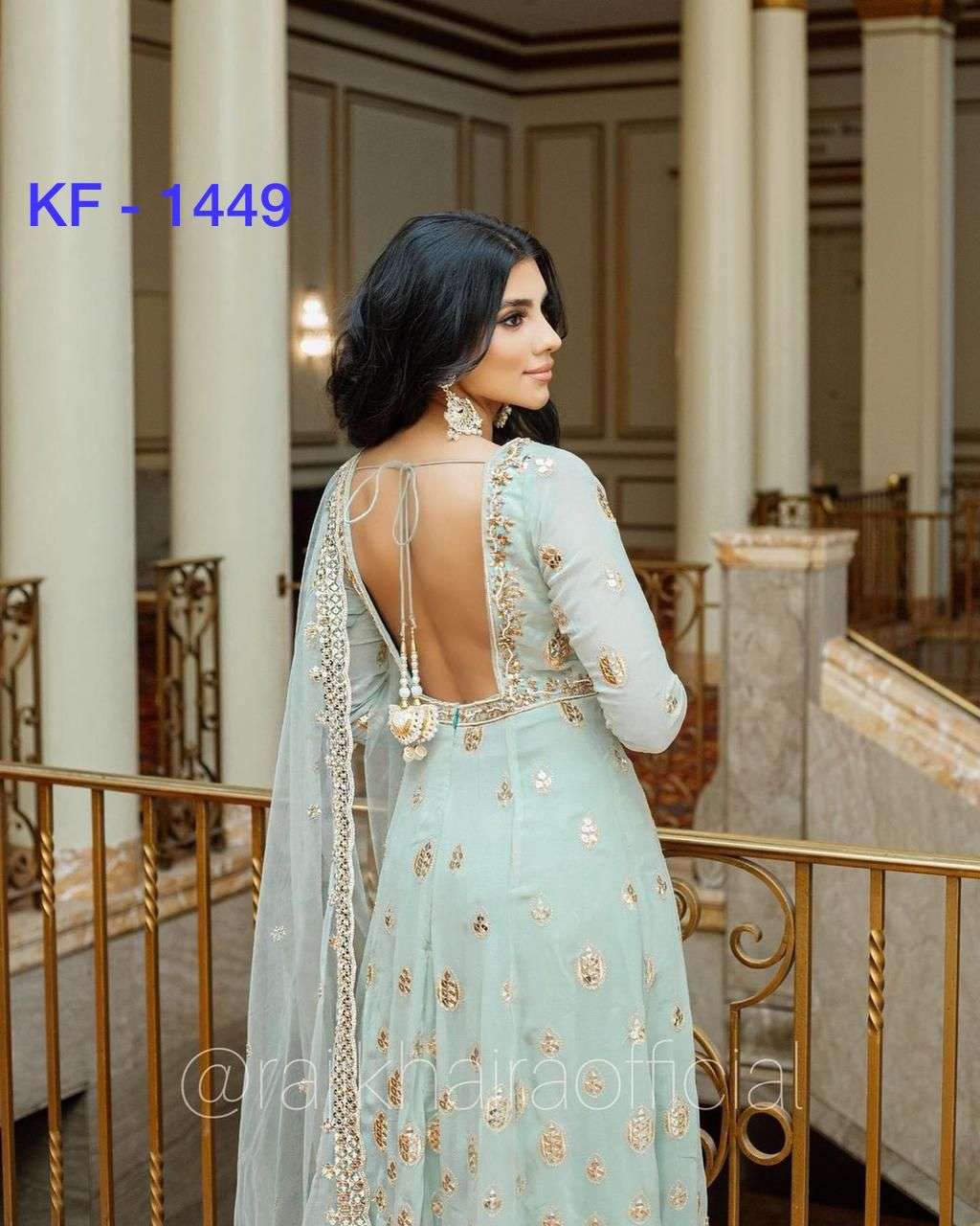 BT-13 KF-1449 DESIGNER HEAVY GEORGETTE SUIT 