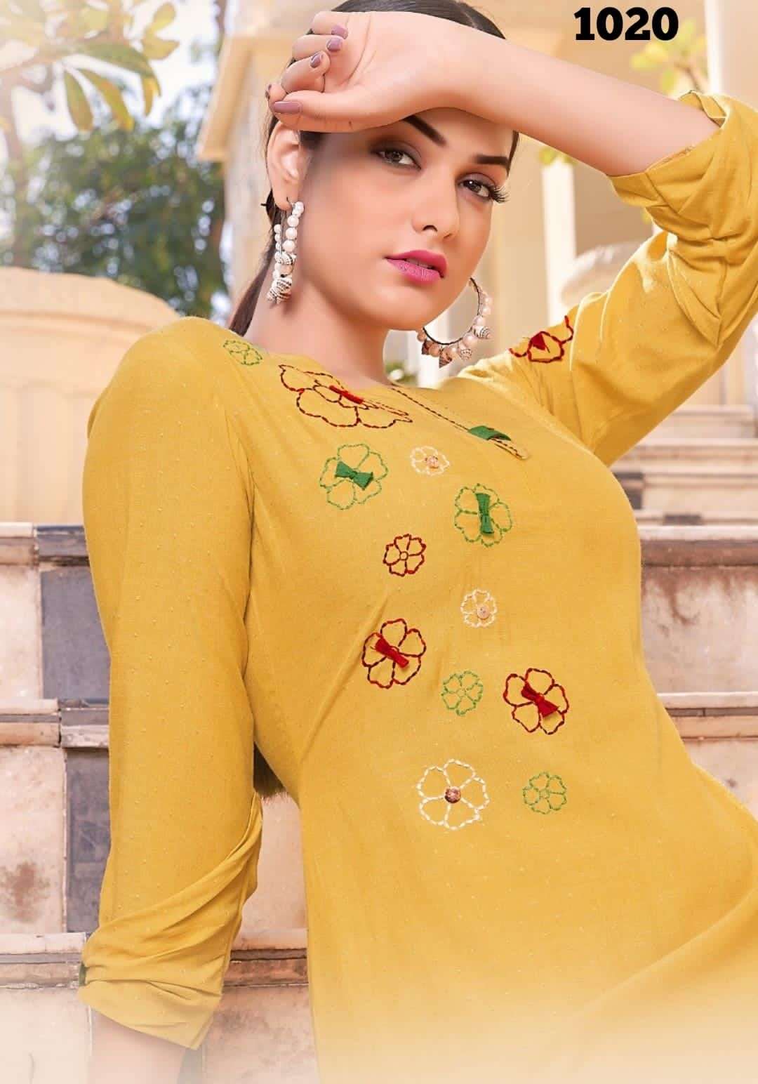 CITY VOL 6 DESIGNER LIQUID AIRTEX KURTI 