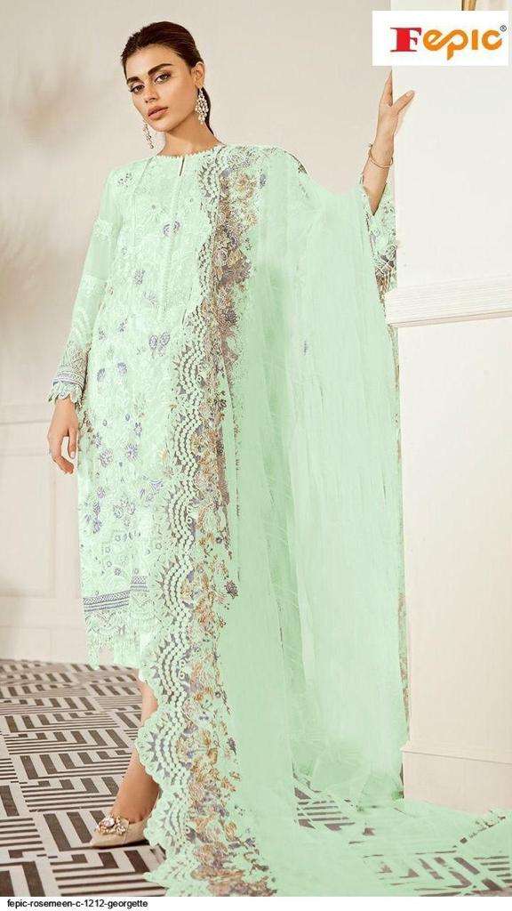 FEPIC ROSEMEEN C-1212 DESIGNER GEORGETTE SUIT 