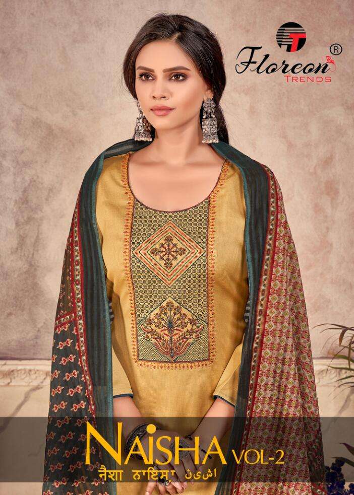 Floreon Trends Naisha Vol-2 series 1001-1008 pure cotton suit