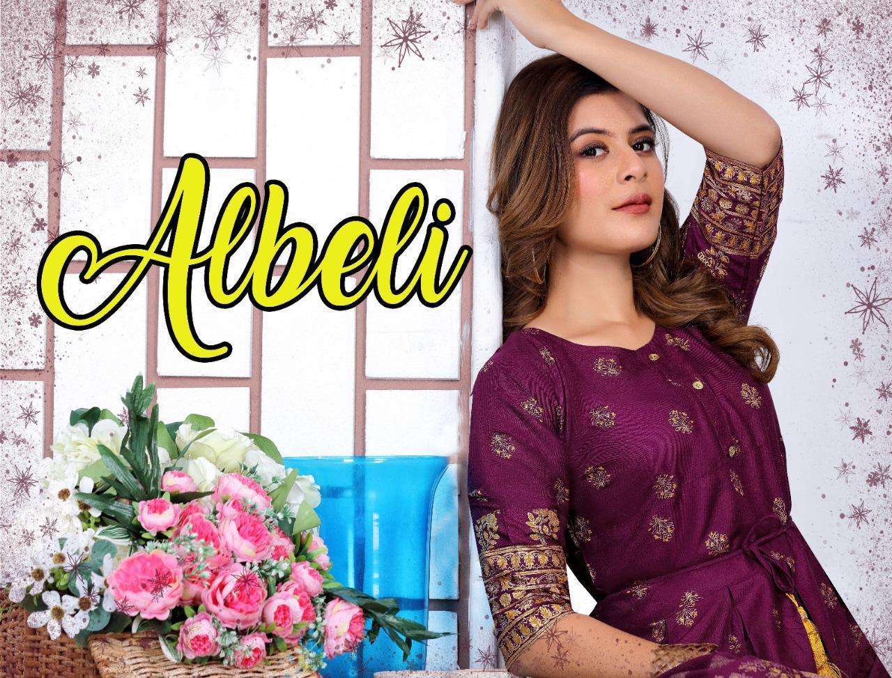 golden albeli series 7001-7008 14 kg rayon kurti