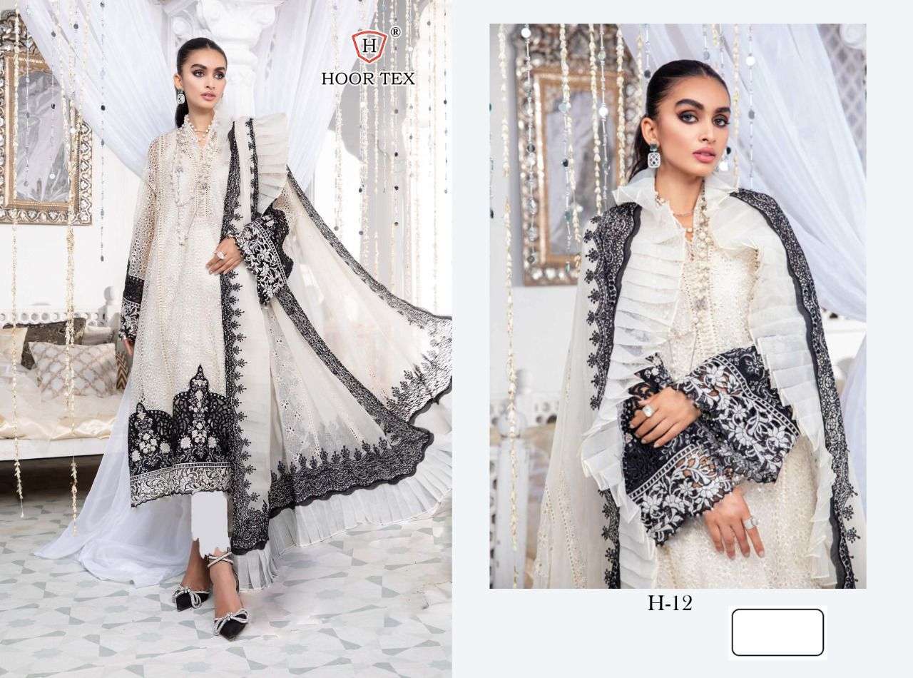 HOOR TEX H-12 DESIGNER HEAVY LAWN COTTON SUIT 