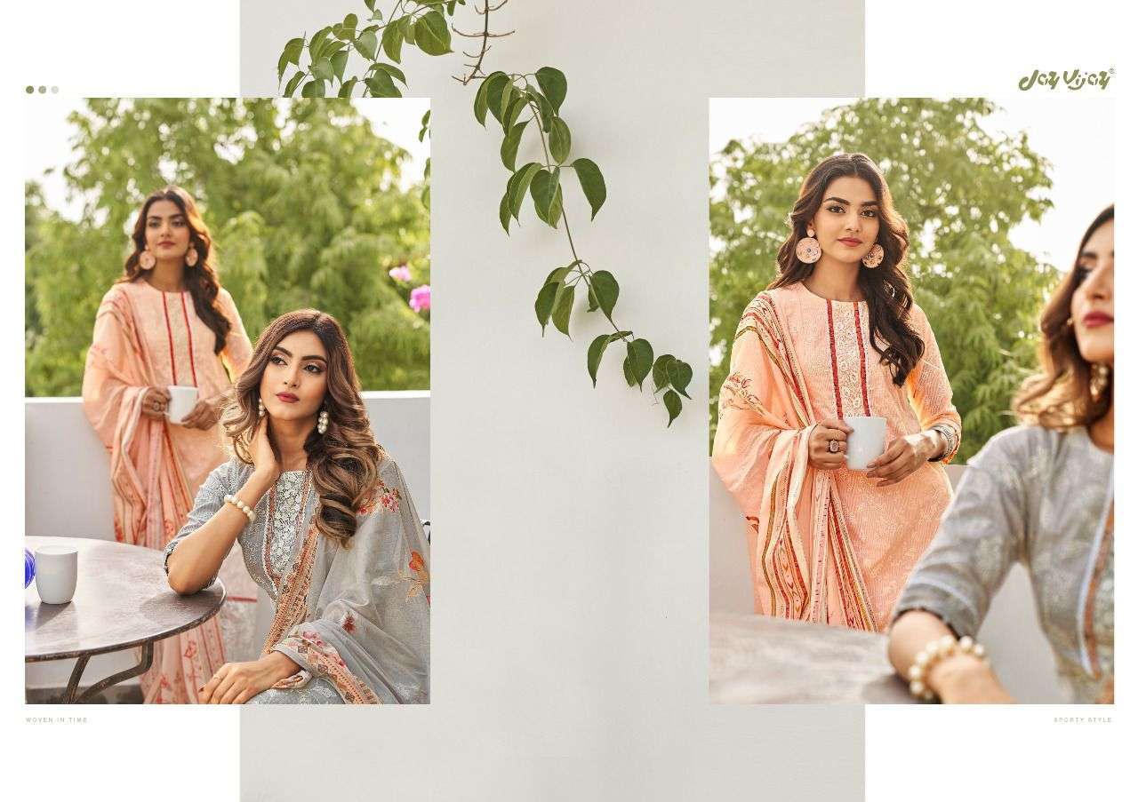 jay vijay dopahar series 7041-7049 pure cotton suit  