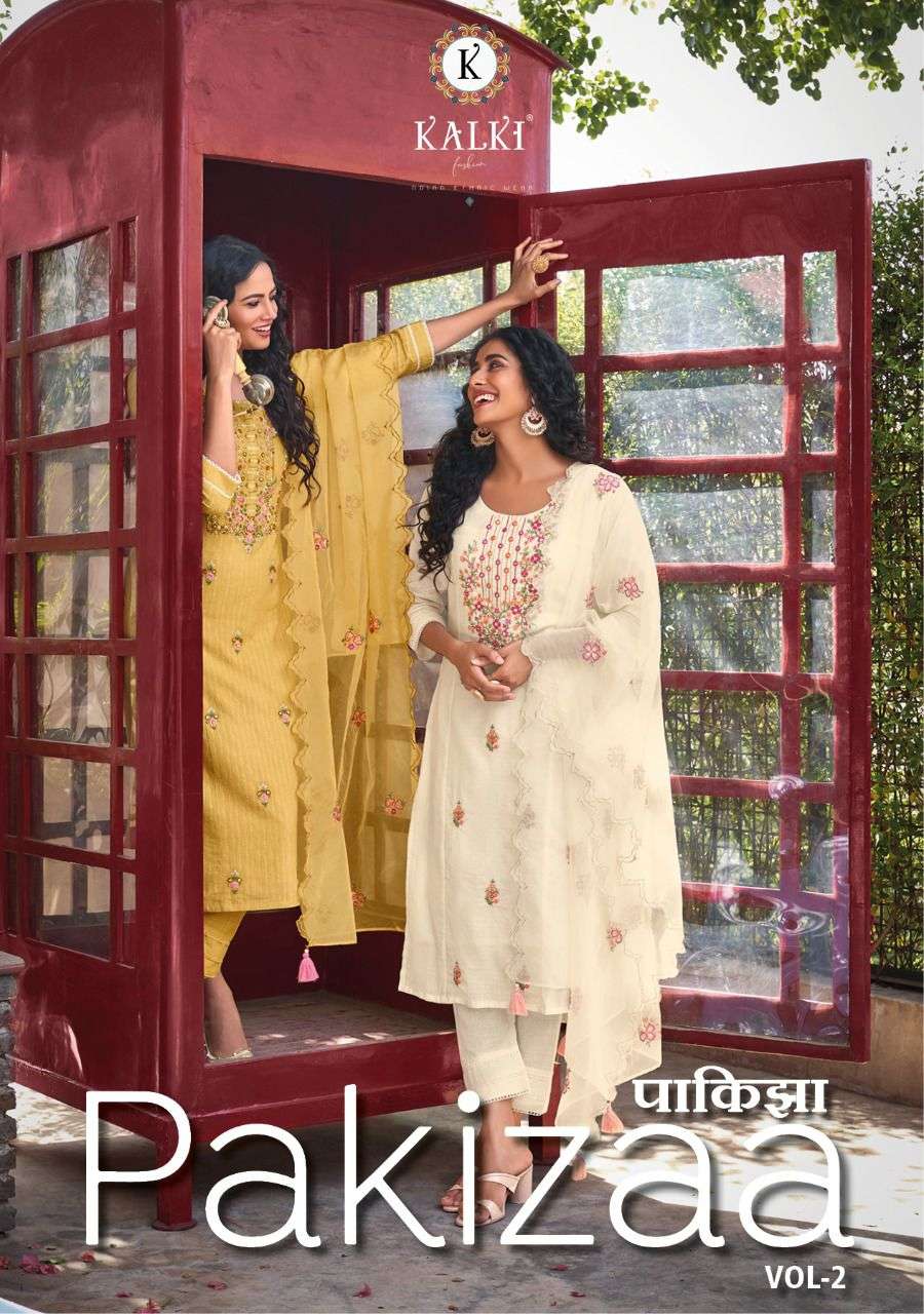 kalki pakizaa vol 2 series 22001-22006 pure cotton readymade suit